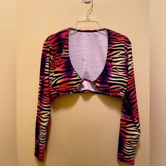 Womens Long Sleeve Bathing Suit Top - Size Small - Picture 1 of 4